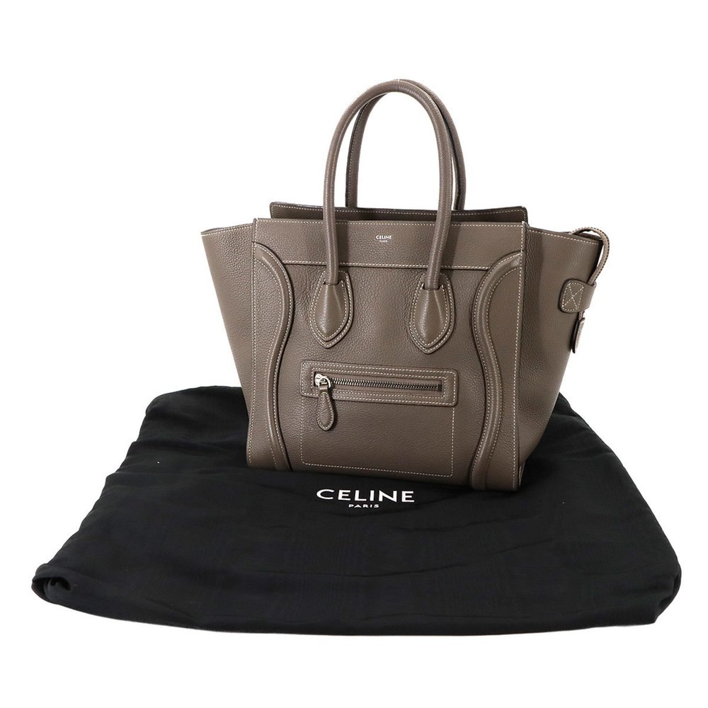 CELINE Brown Leather Bag - Picture 2 of 10